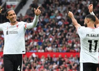 Salah masterclass as Liverpool thrash Man Utd, Chelsea held by Palace